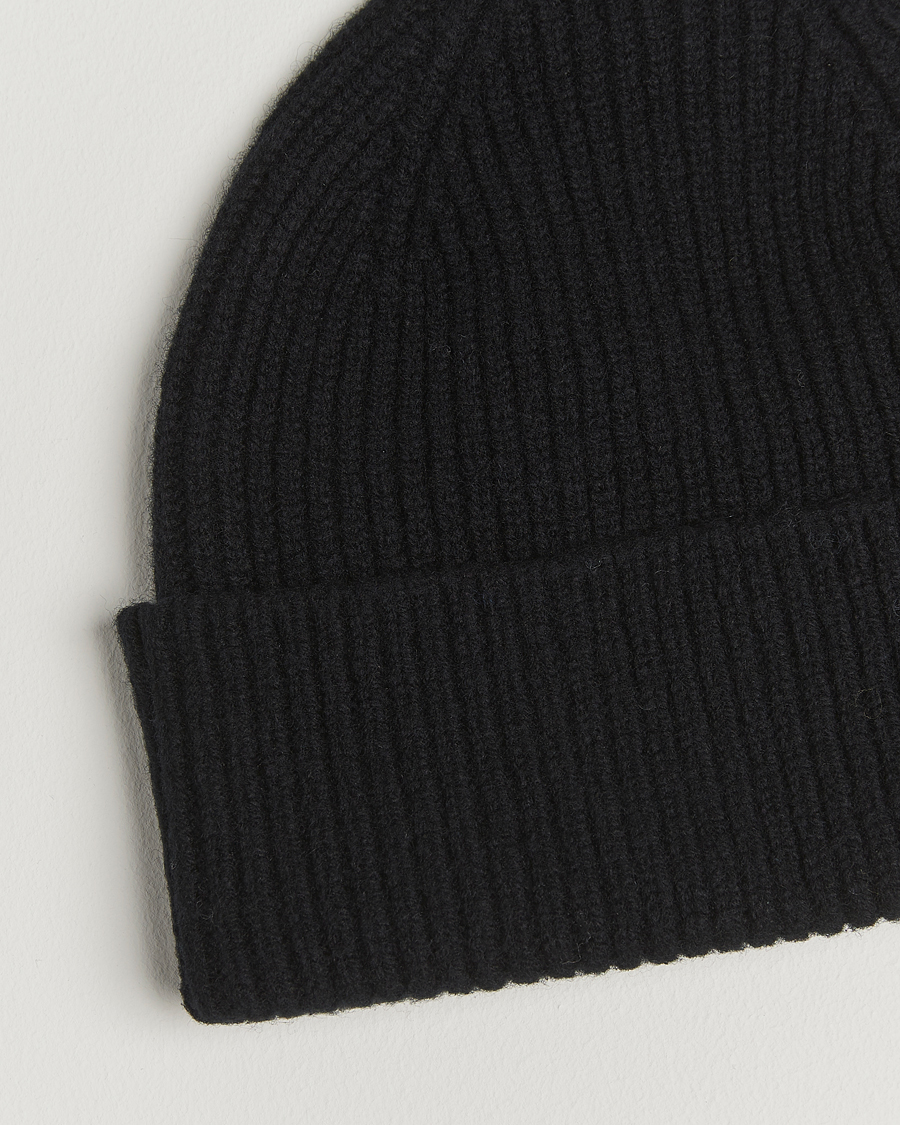 Homme | Bonnets | Robert Mackie | Clyde Lambswool Beanie Black