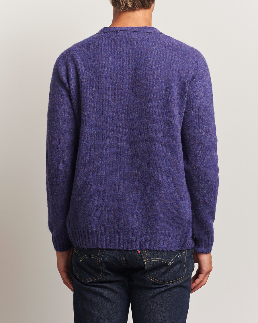 Homme | Pulls Et Tricots | Harley Of Scotland | Brushed Supersoft Lambswool Cardigan Iris