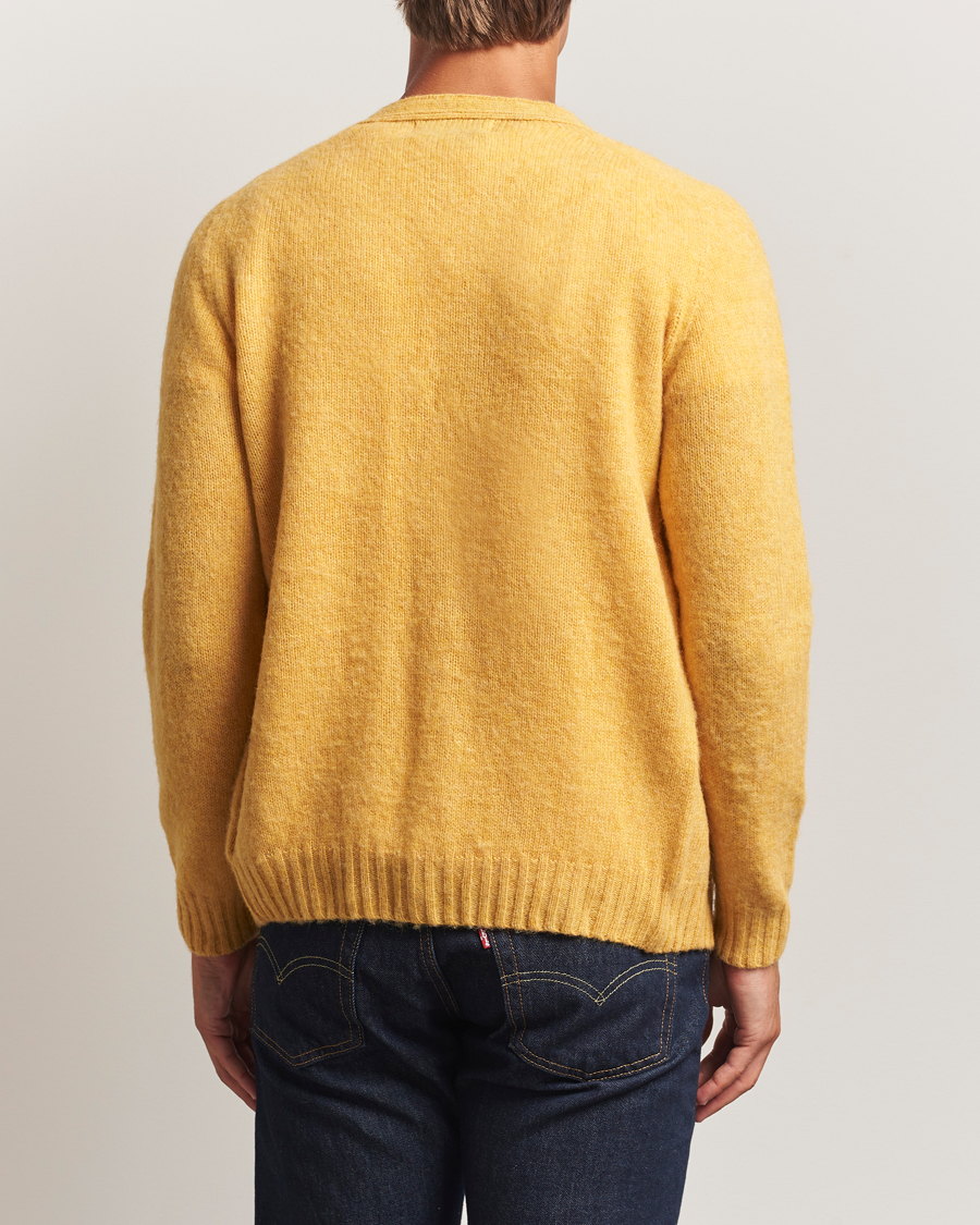 Homme | Pulls Et Tricots | Harley Of Scotland | Brushed Supersoft Lambswool Cardigan Nectar