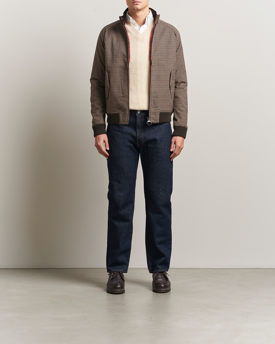 Homme | Manteaux Et Vestes | Baracuta | Barbour x Porton Houndstooth Jacket Brown