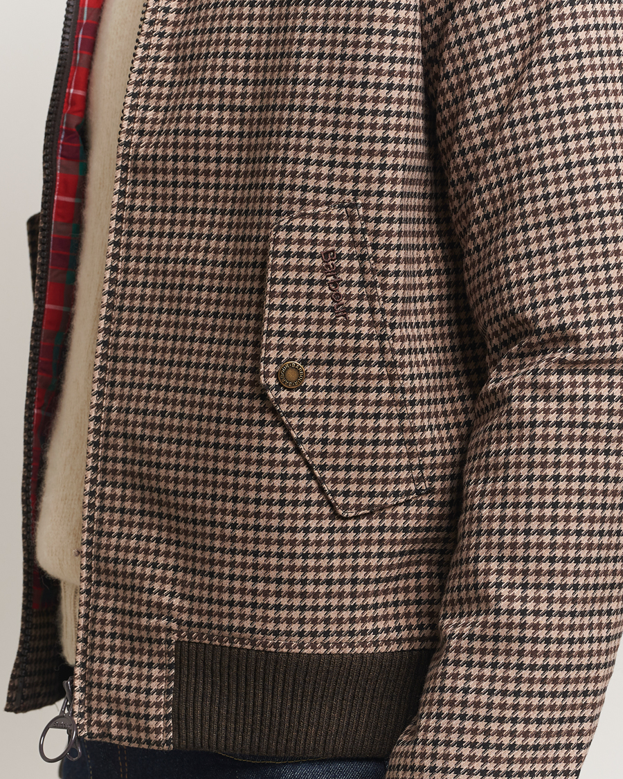 Homme | Manteaux Et Vestes | Baracuta | Barbour x Porton Houndstooth Jacket Brown