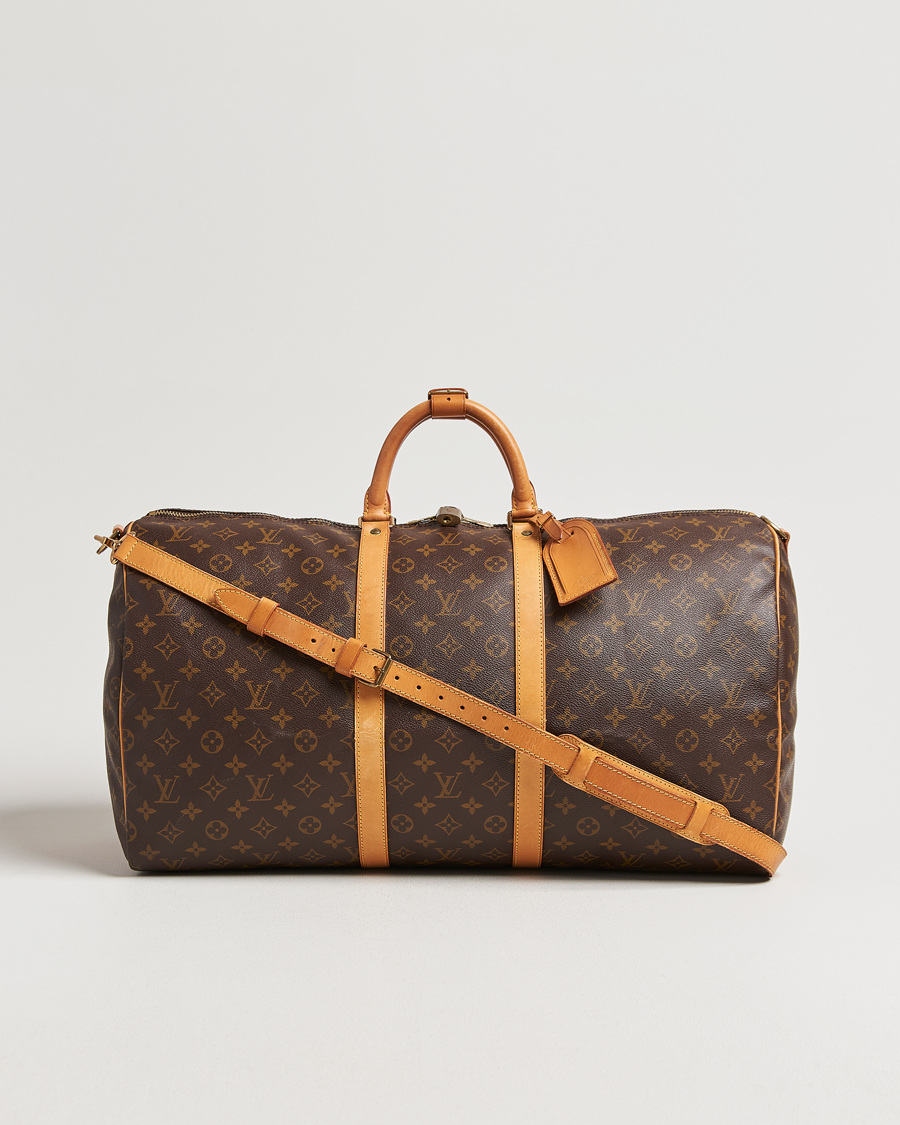 Homme | Louis Vuitton Pre-Owned Keepall Bandoulière 55 Monogram | Louis Vuitton Pre-Owned | Keepall Bandoulière 55 Monogram