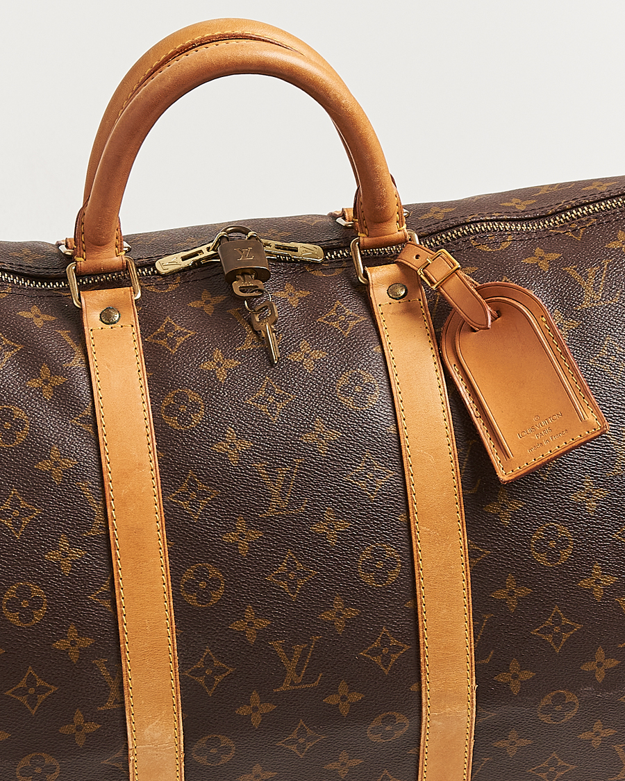 Homme | Louis Vuitton Pre-Owned Keepall Bandoulière 55 Monogram | Louis Vuitton Pre-Owned | Keepall Bandoulière 55 Monogram