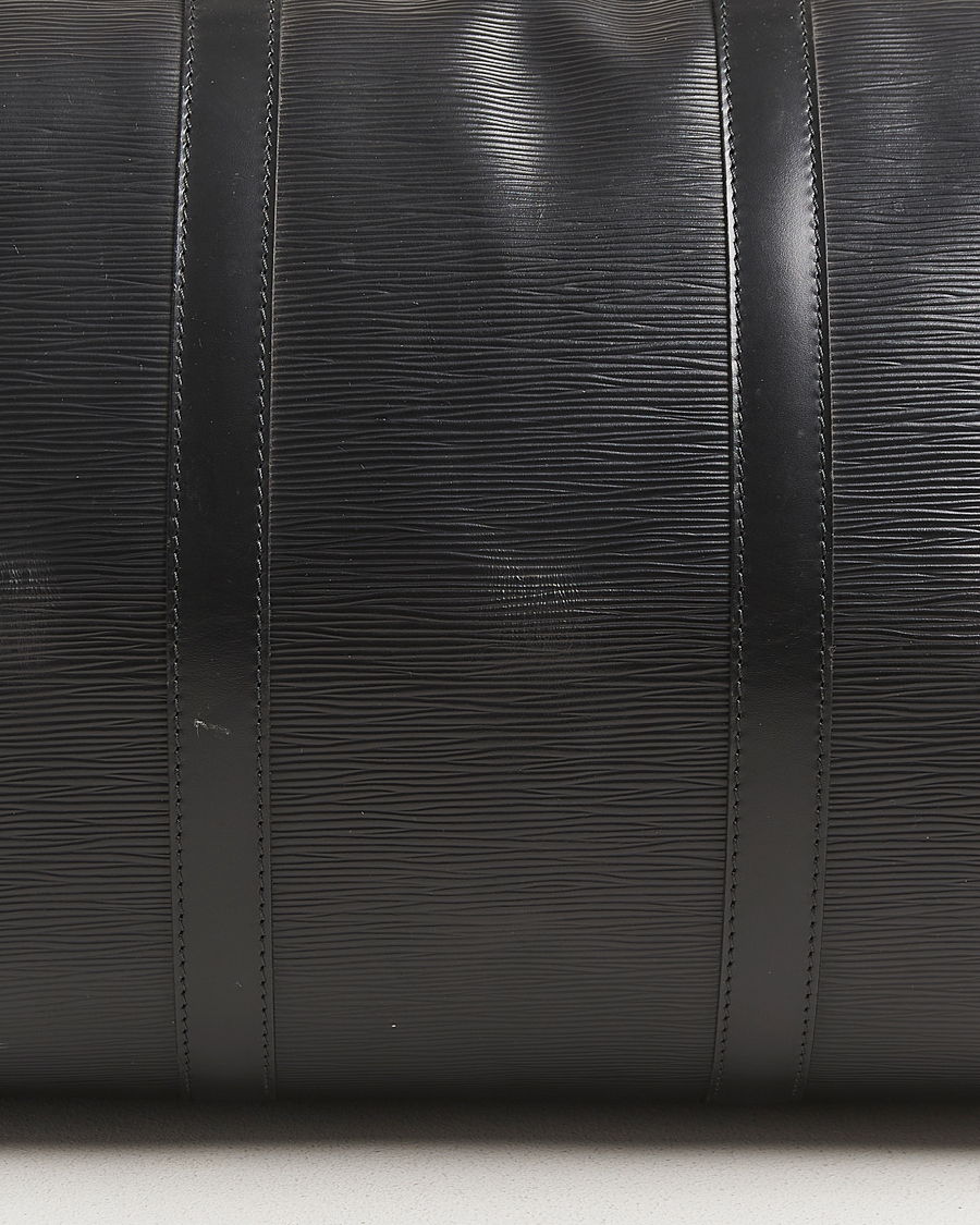 Homme | Louis Vuitton Pre-Owned Keepall 50 Epi Leather Black | Louis Vuitton Pre-Owned | Keepall 50 Epi Leather Black