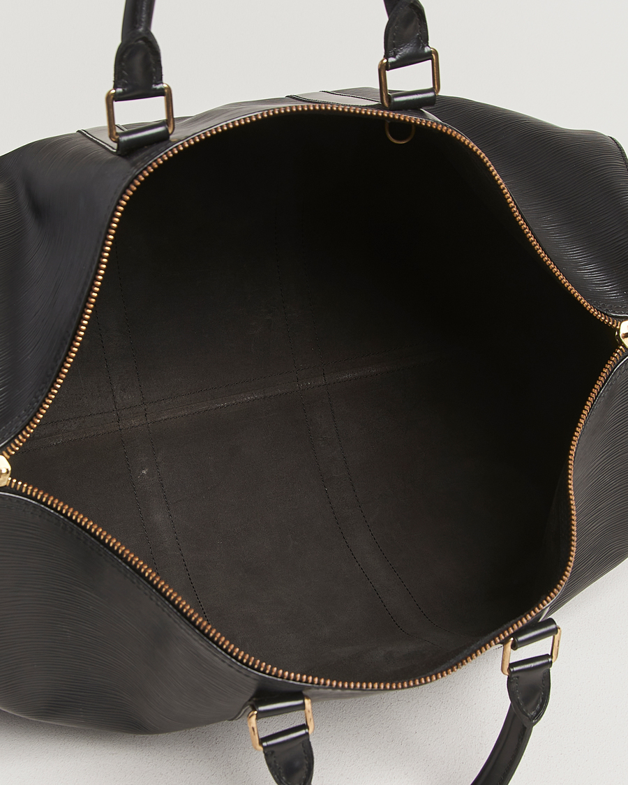 Homme | Louis Vuitton Pre-Owned Keepall 50 Epi Leather Black | Louis Vuitton Pre-Owned | Keepall 50 Epi Leather Black