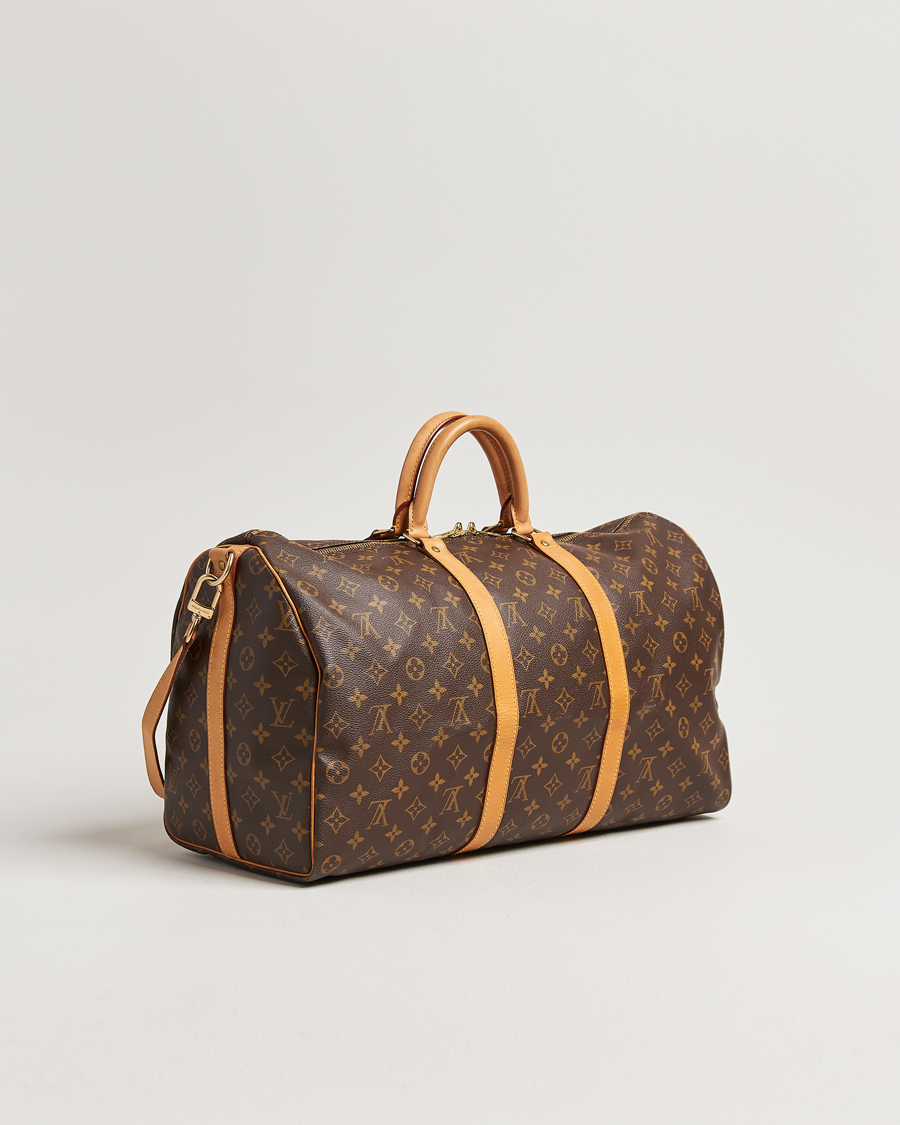 Homme | Louis Vuitton Pre-Owned Keepall Bandoulière 50 Monogram | Louis Vuitton Pre-Owned | Keepall Bandoulière 50 Monogram