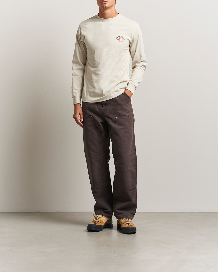 Homme | T-shirts | Snow Peak | Graphic Long Sleeve T-Shirt Ivory