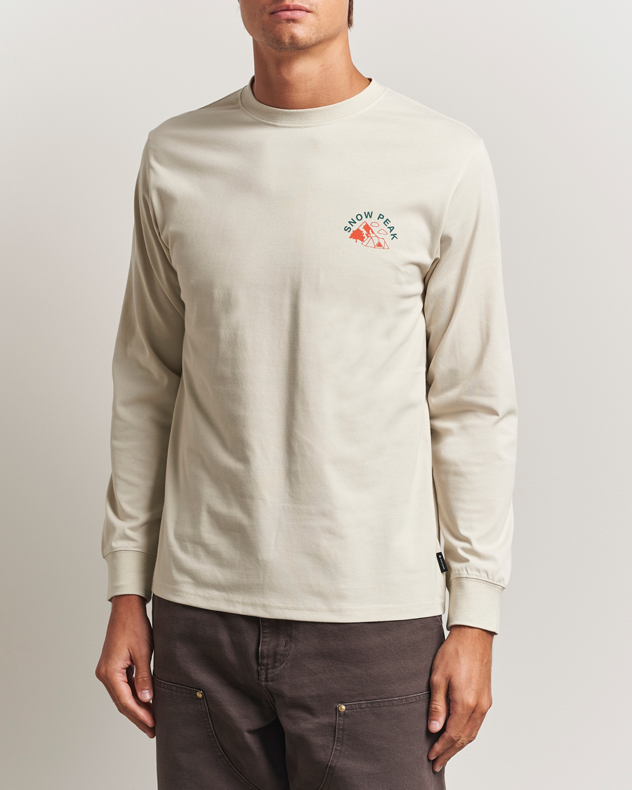 Homme | T-shirts | Snow Peak | Graphic Long Sleeve T-Shirt Ivory
