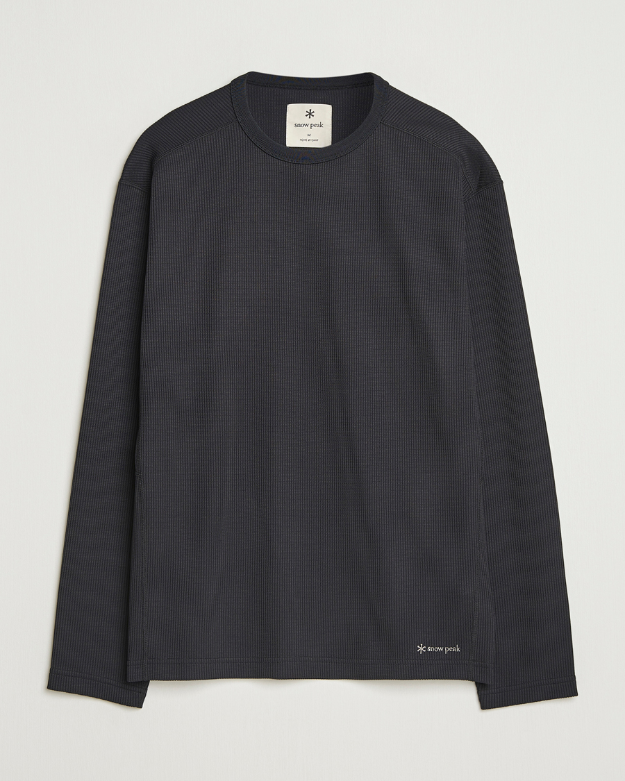 Homme | T-shirts | Snow Peak | Dry Thermal Long Sleeve T-Shirt Black