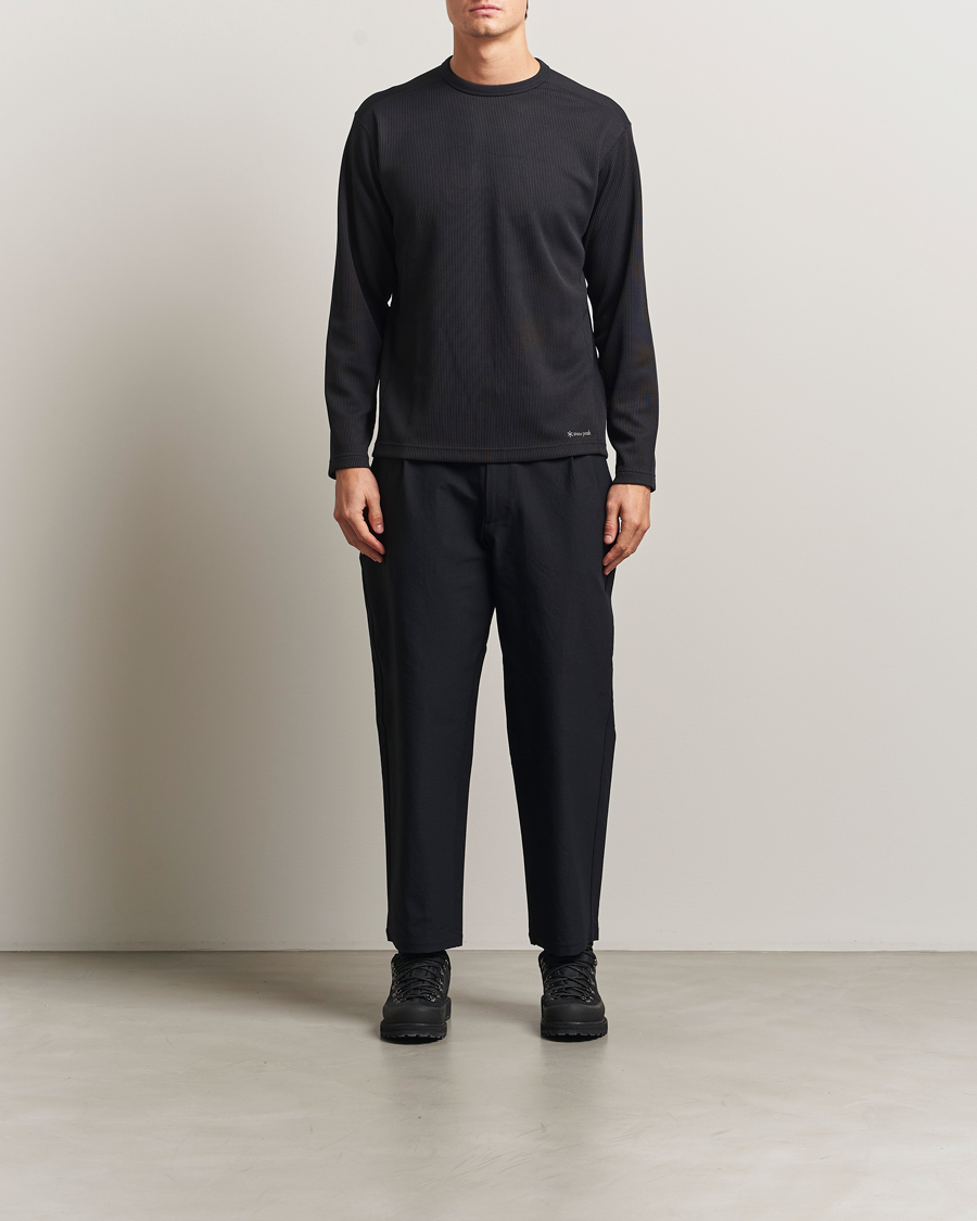 Homme | T-shirts | Snow Peak | Dry Thermal Long Sleeve T-Shirt Black