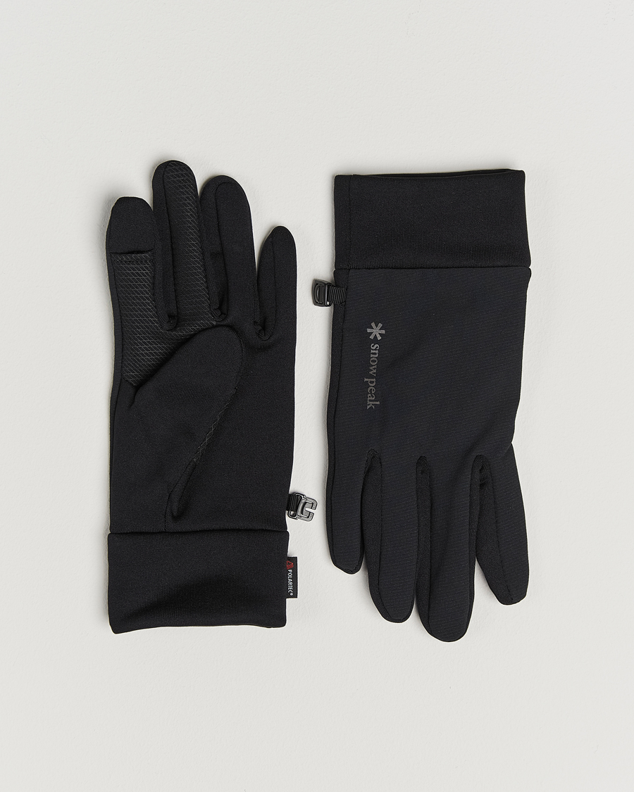 Homme | Gants | Snow Peak | Polartec Stretch Gloves Black