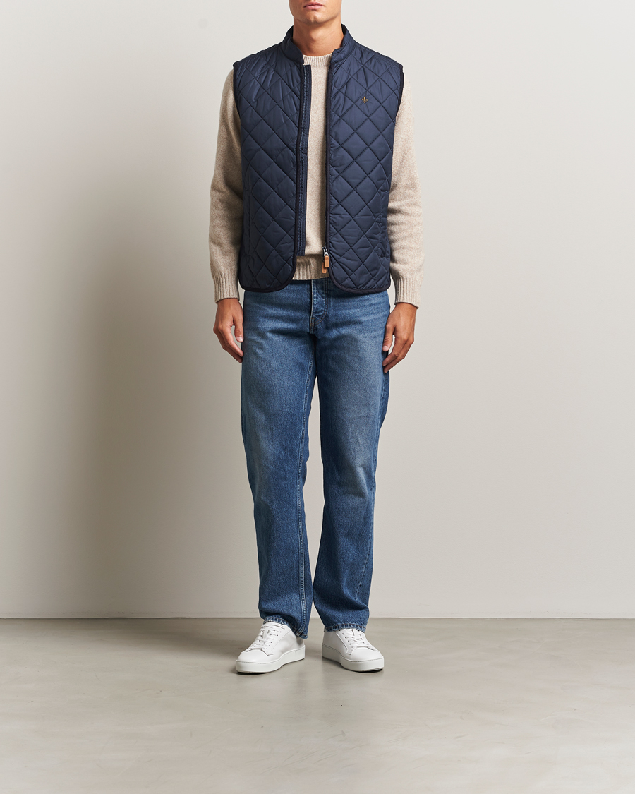 Homme | Gilets | Morris | Teddy Quilted Vest Navy