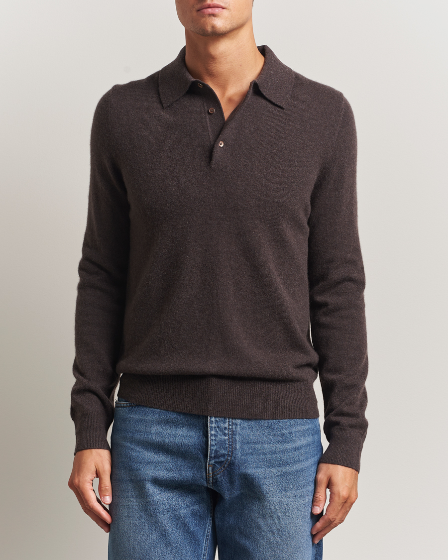 Homme | Pulls Et Tricots | Morris | Cashmere Polo Neck Brown