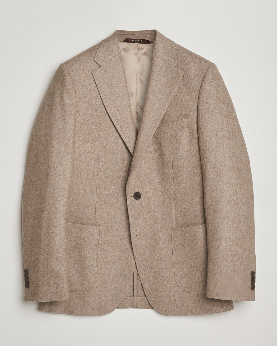 Homme | Blazers | Morris | Flannel Wool Blazer Khaki
