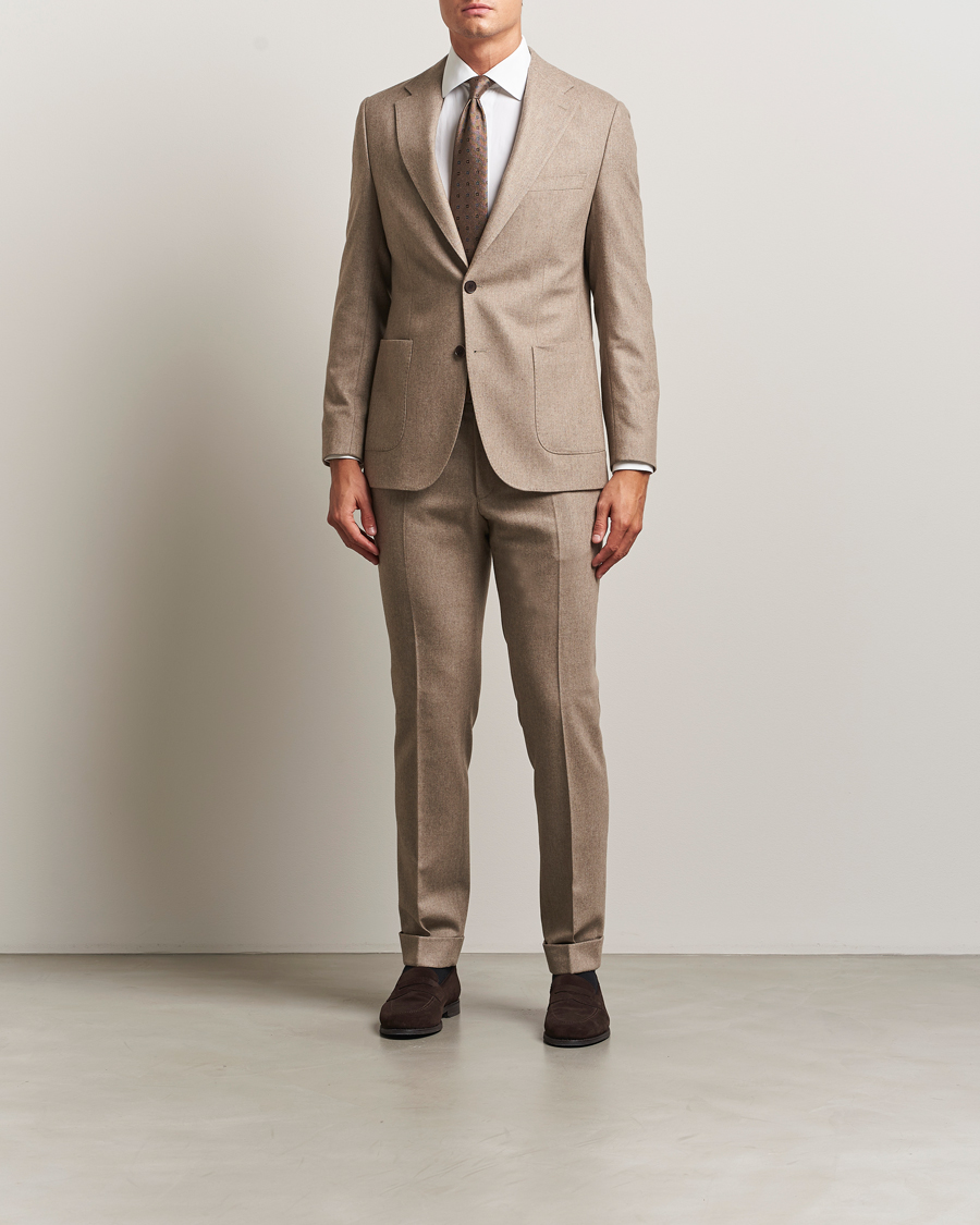 Homme | Blazers | Morris | Flannel Wool Blazer Khaki