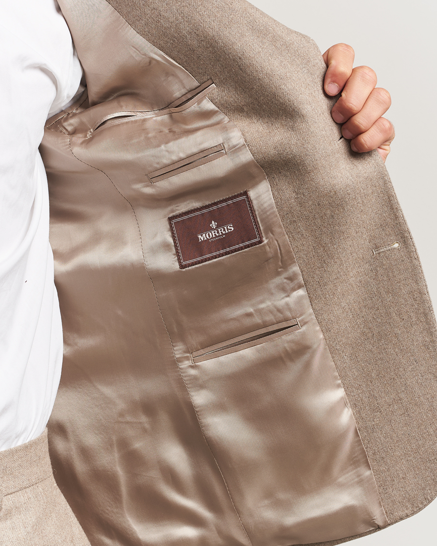 Homme | Blazers | Morris | Flannel Wool Blazer Khaki