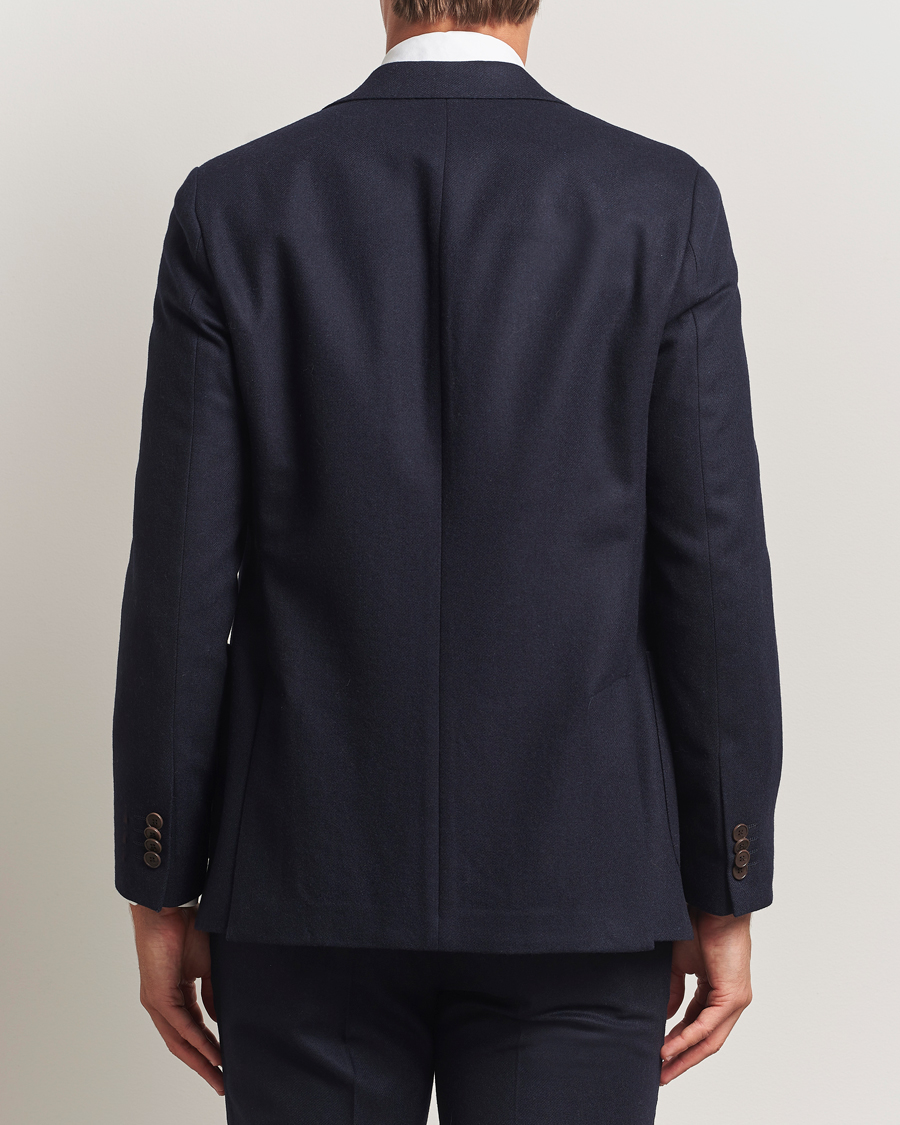 Homme | Blazers | Morris | Flannel Wool Blazer Navy