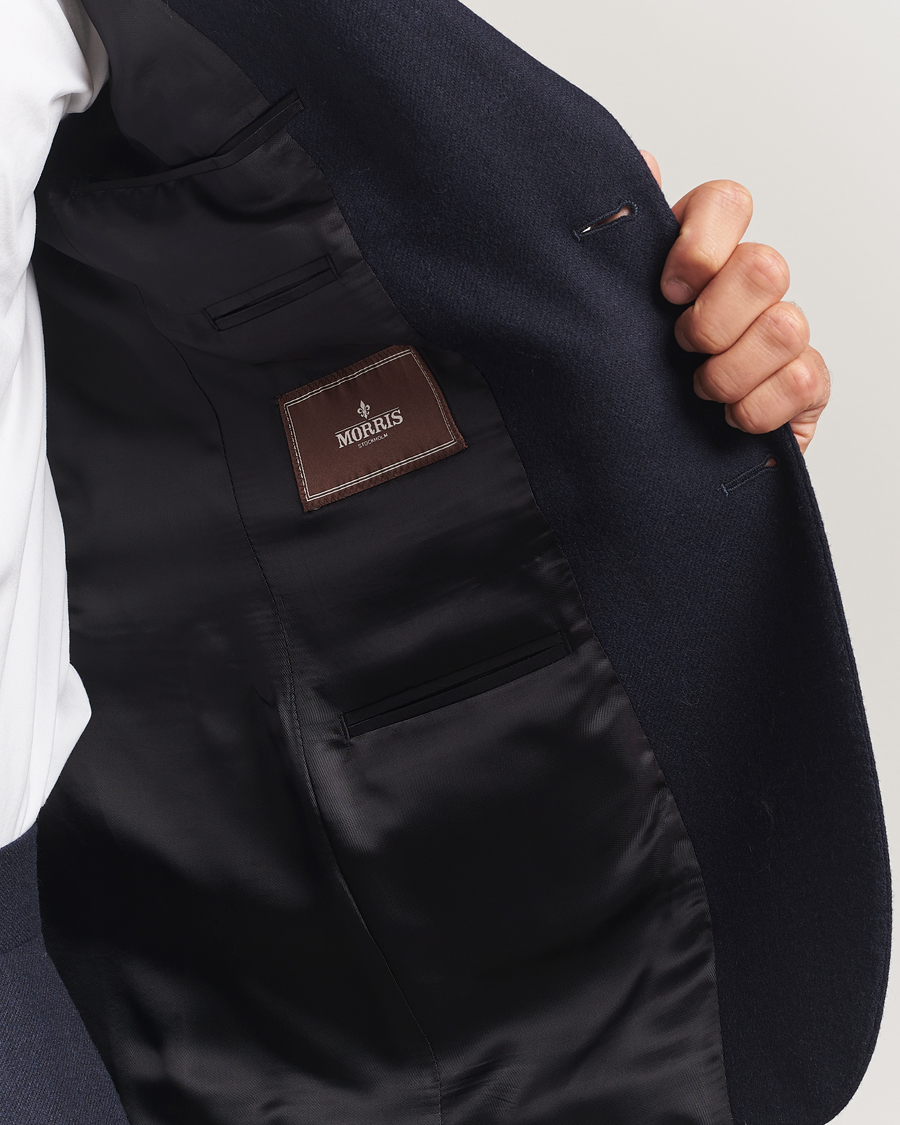 Homme | Blazers | Morris | Flannel Wool Blazer Navy