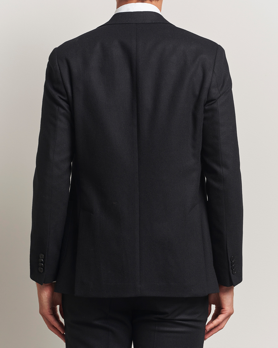 Homme | Blazers | Morris | Flannel Wool Blazer Black