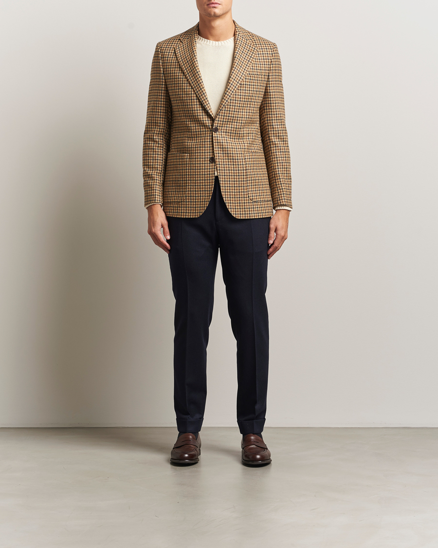 Homme | Blazers | Morris | Wool Sport Check Jacket Brown
