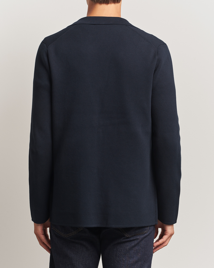 Homme | Blazers | Morris | Jake Knitted Blazer Old Blue