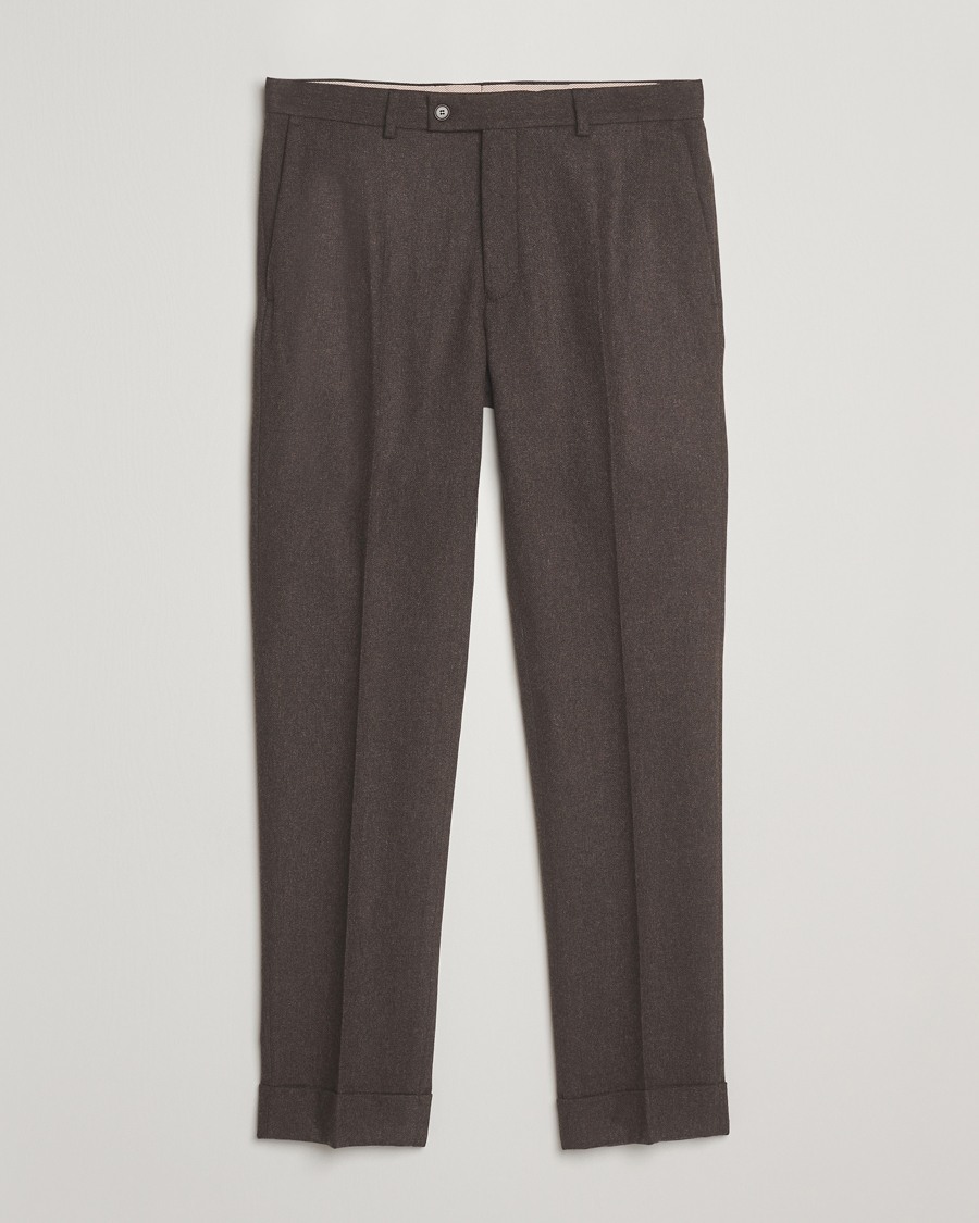 Homme | Pantalons | Morris | Jack Flannel Trousers Brown