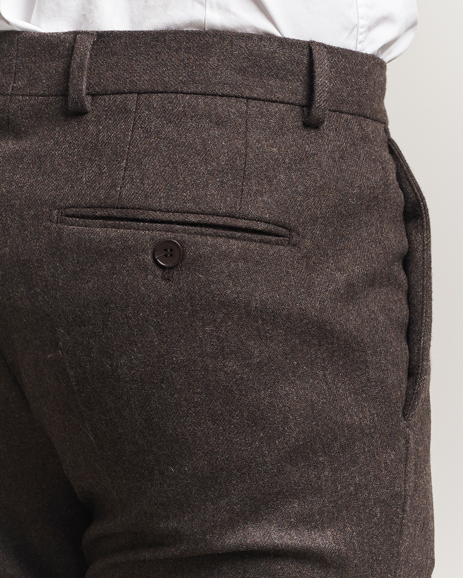 Homme | Pantalons | Morris | Jack Flannel Trousers Brown