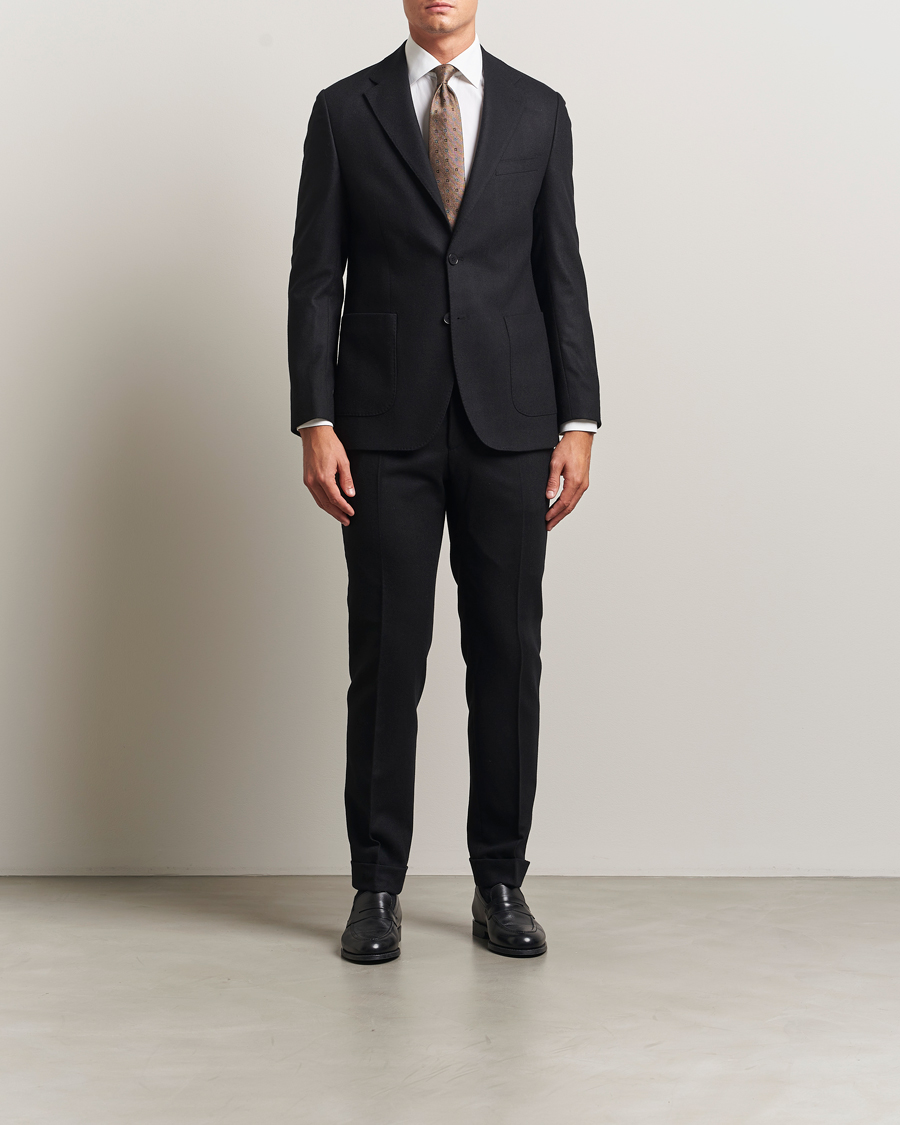 Homme | Pantalons | Morris | Jack Flannel Trousers Black