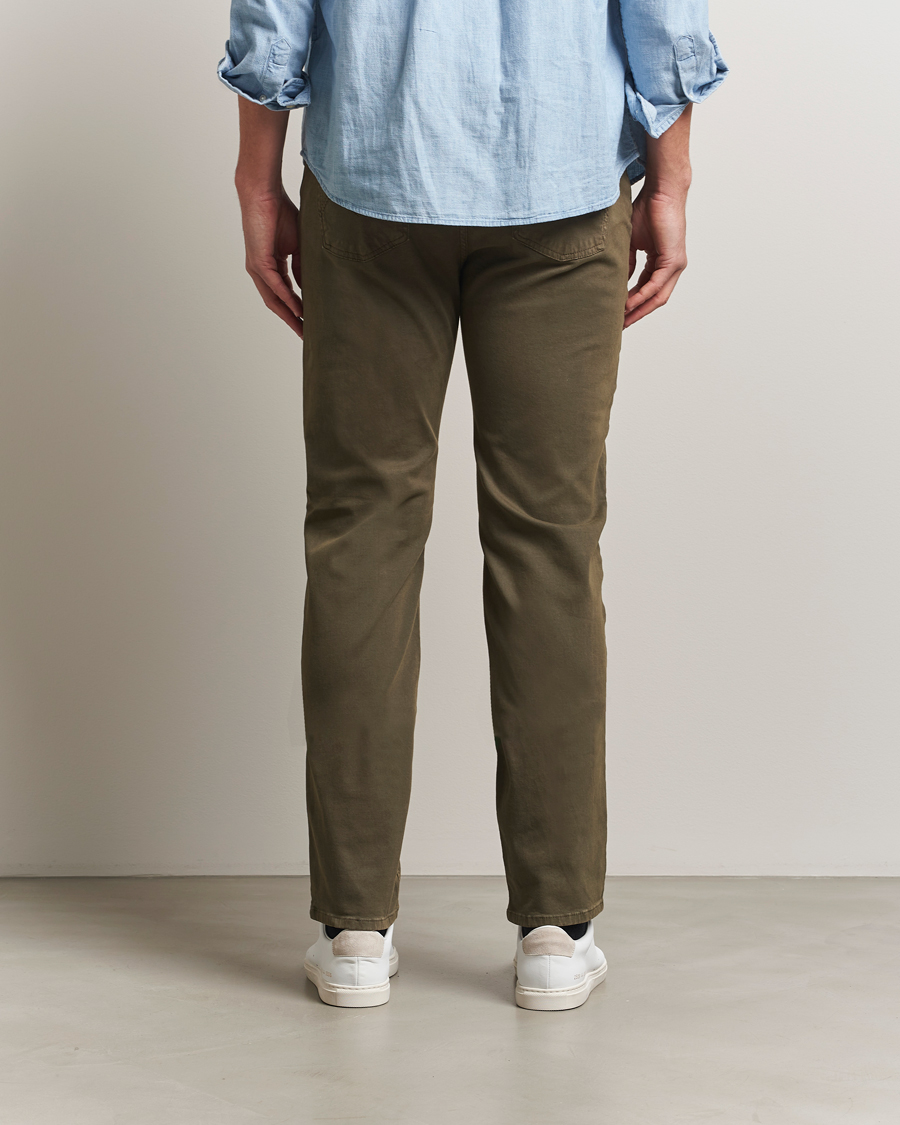 Homme | Pantalons | Morris | James Brushed 5-Pocket Pants Olive