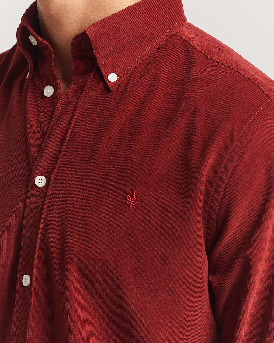 Homme | Chemises | Morris | Douglas Corduroy Shirt Red