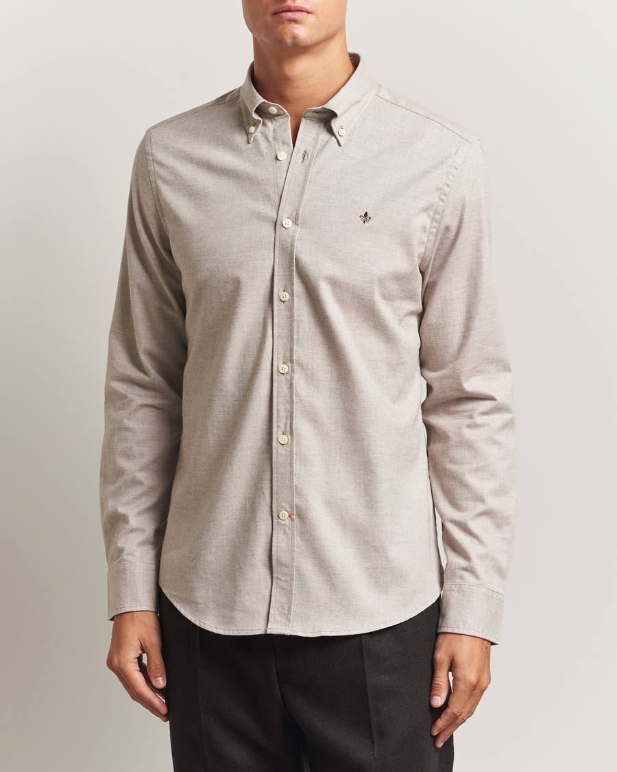 Homme | Chemises | Morris | Watts Flannel Shirt Khaki