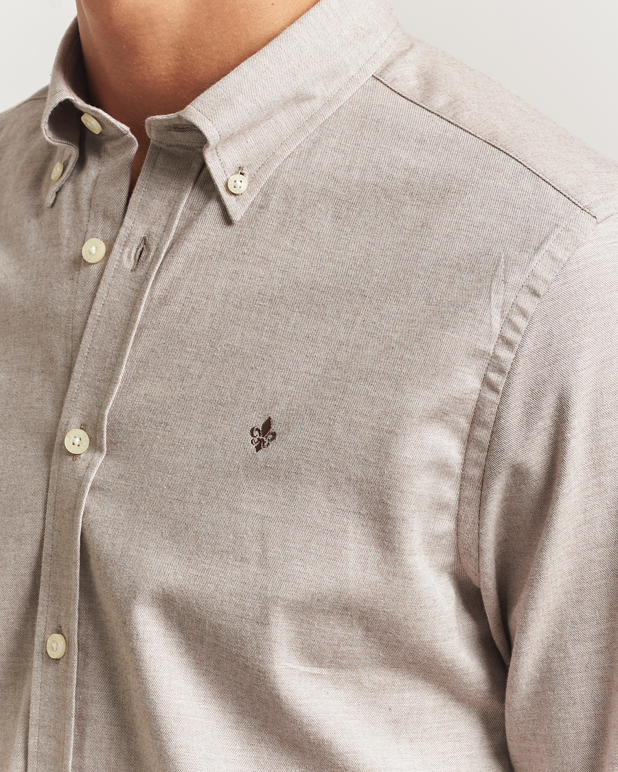 Homme | Chemises | Morris | Watts Flannel Shirt Khaki