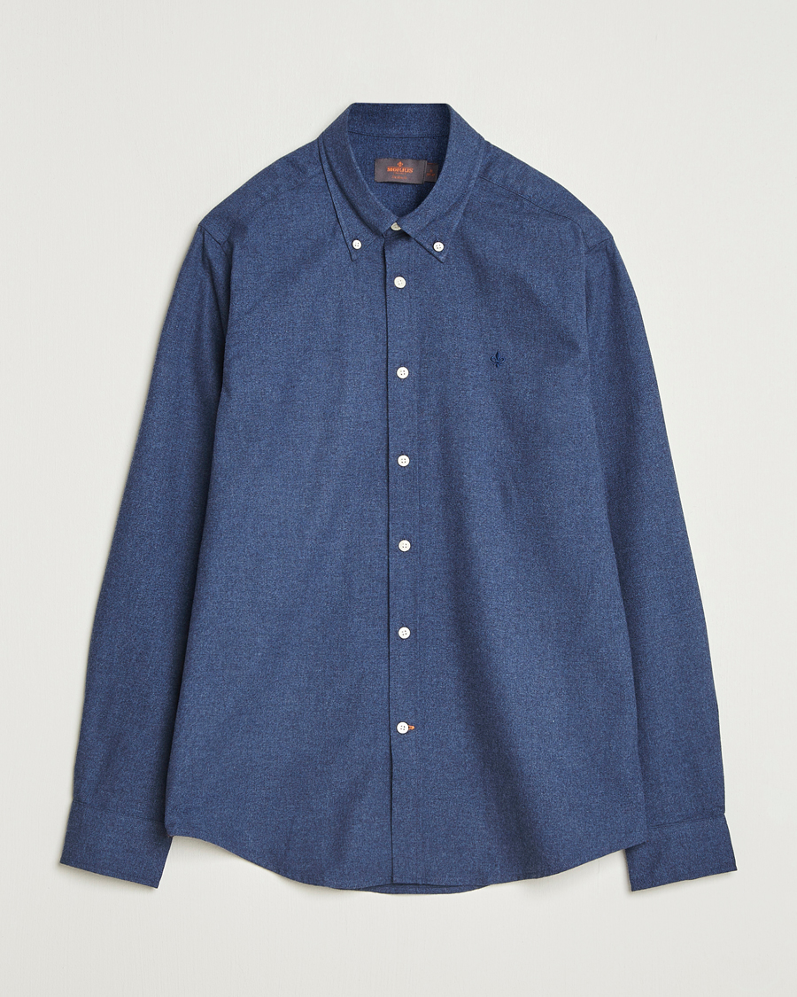Homme | Chemises | Morris | Watts Flannel Shirt Navy