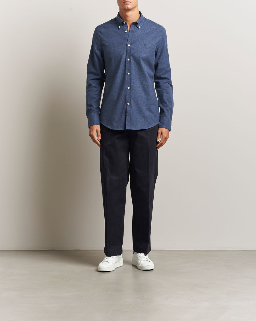 Homme | Chemises | Morris | Watts Flannel Shirt Navy