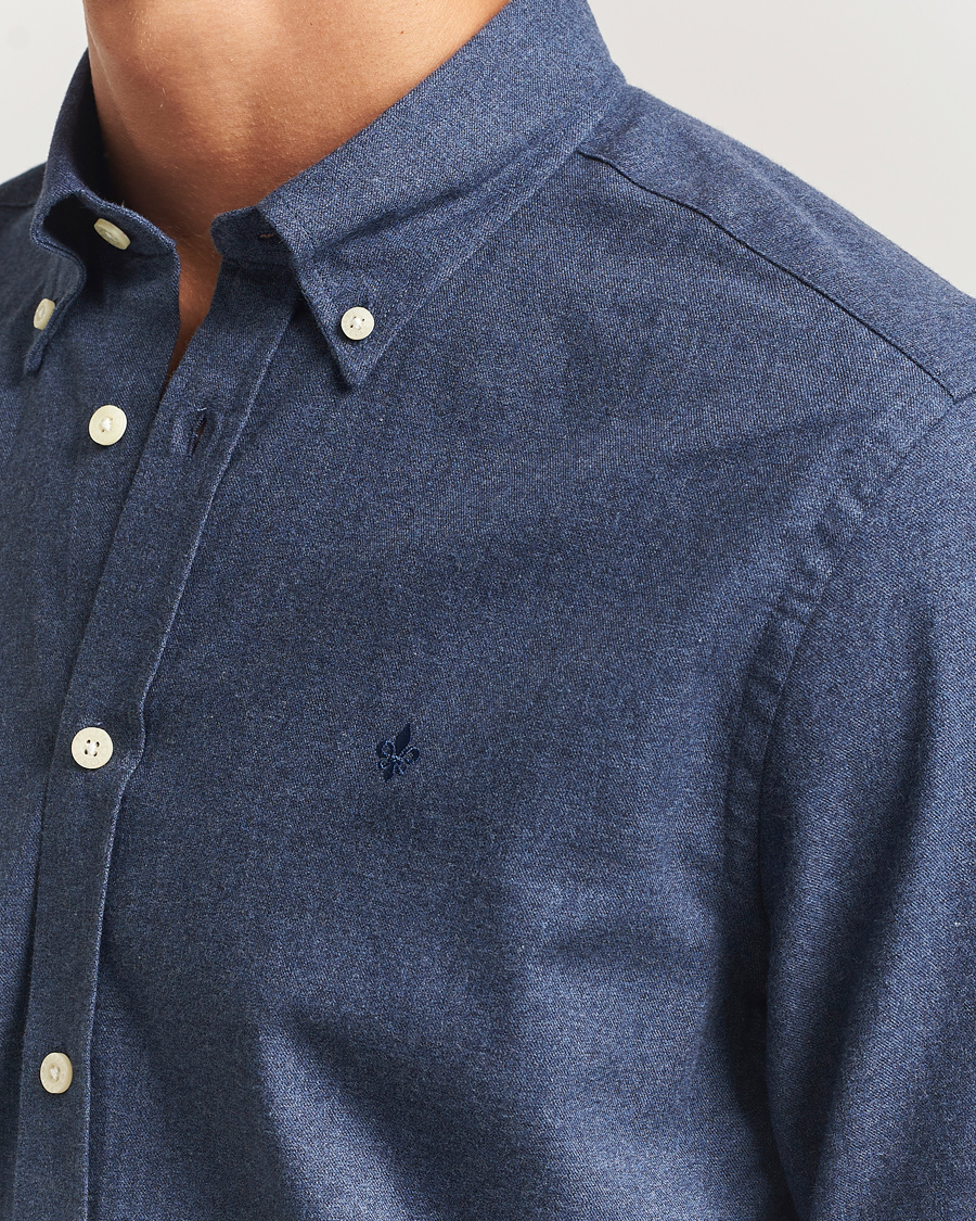 Homme | Chemises | Morris | Watts Flannel Shirt Navy