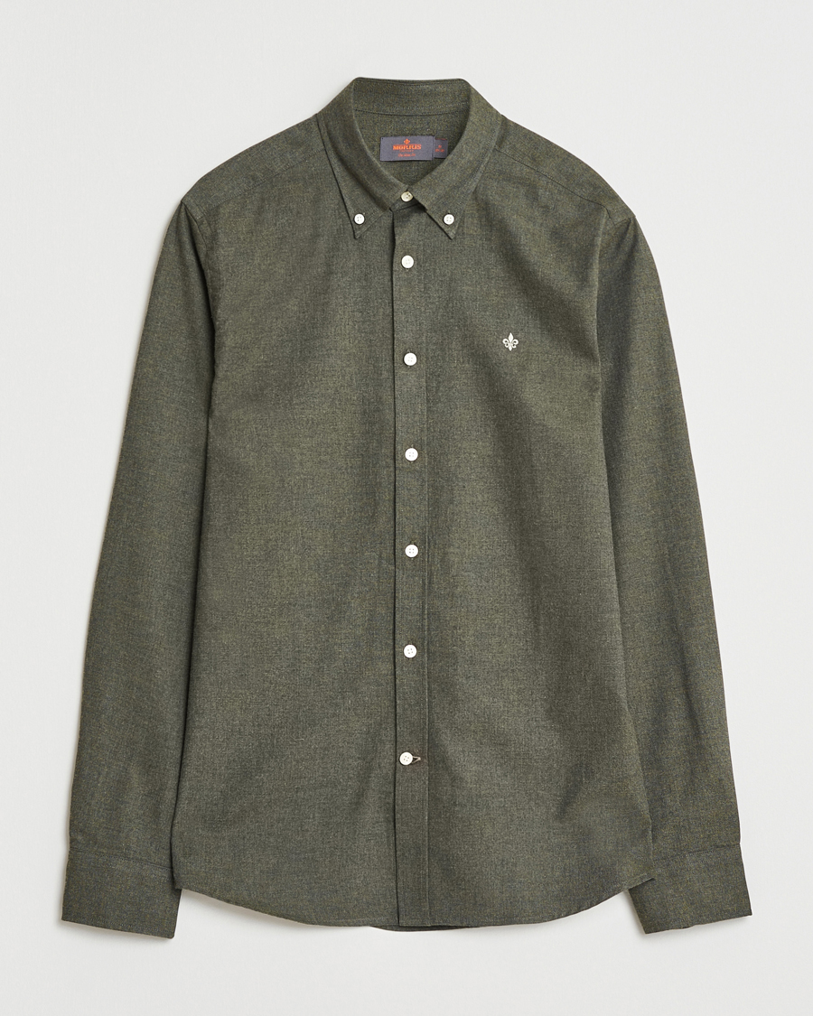 Homme | Chemises | Morris | Watts Flannel Shirt Olive
