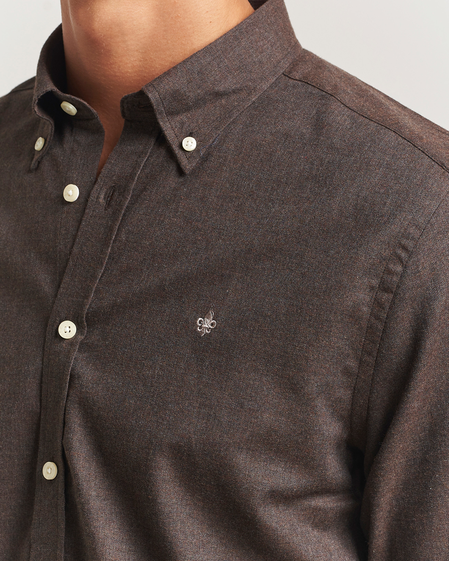 Homme | Chemises | Morris | Watts Flannel Shirt Brown
