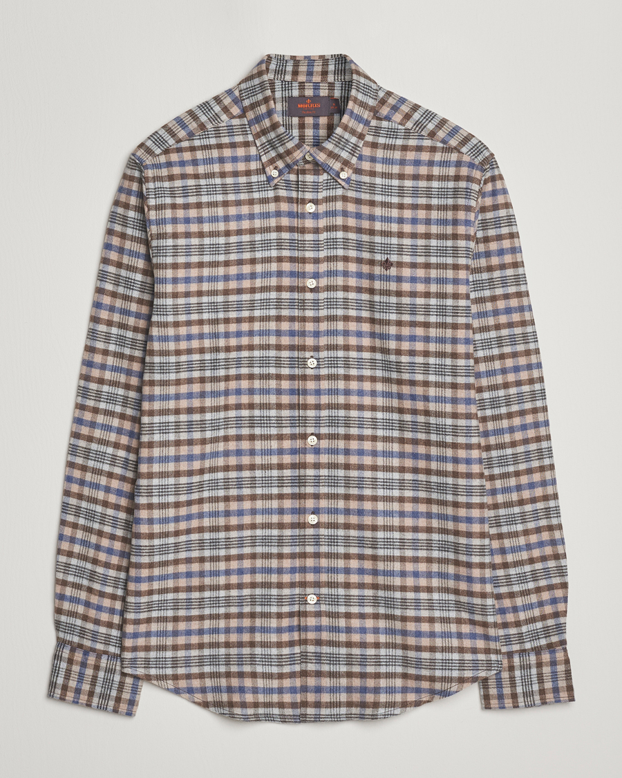 Homme | Chemises | Morris | Flannel Check Shirt Brown