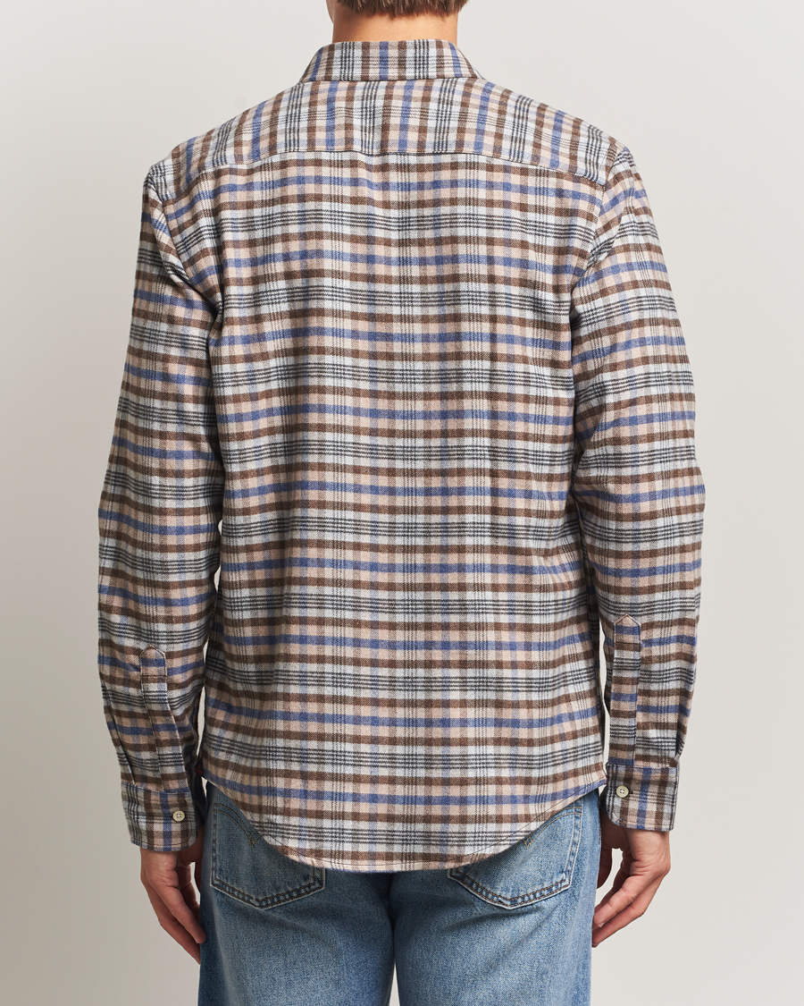 Homme | Chemises | Morris | Flannel Check Shirt Brown