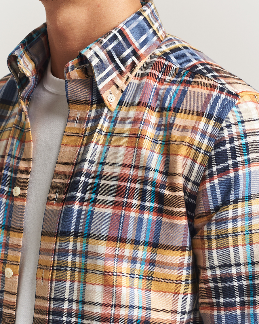 Homme | Chemises | Morris | Happy Tartan Check Shirt Yellow