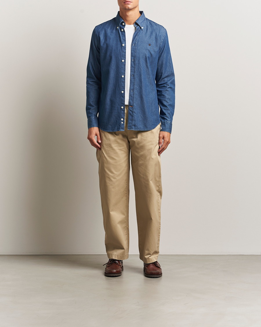 Homme | Chemises | Morris | Light Denim Shirt Blue