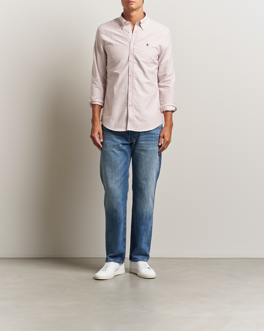 Homme | Chemises | Morris | Douglas Oxford Striped Shirt Red