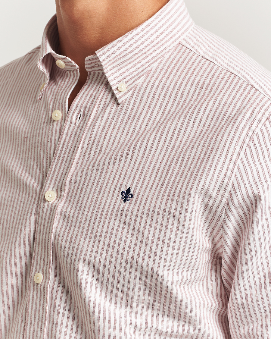 Homme | Chemises | Morris | Douglas Oxford Striped Shirt Red