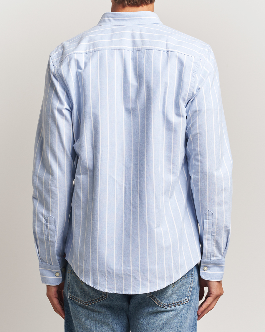 Homme | Chemises | Morris | Douglas Oxford Striped Shirt Light Blue