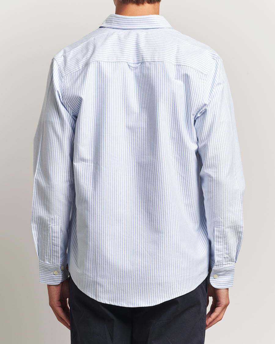 Homme | Chemises | Morris | Club Oxford Striped Pocket Shirt Blue