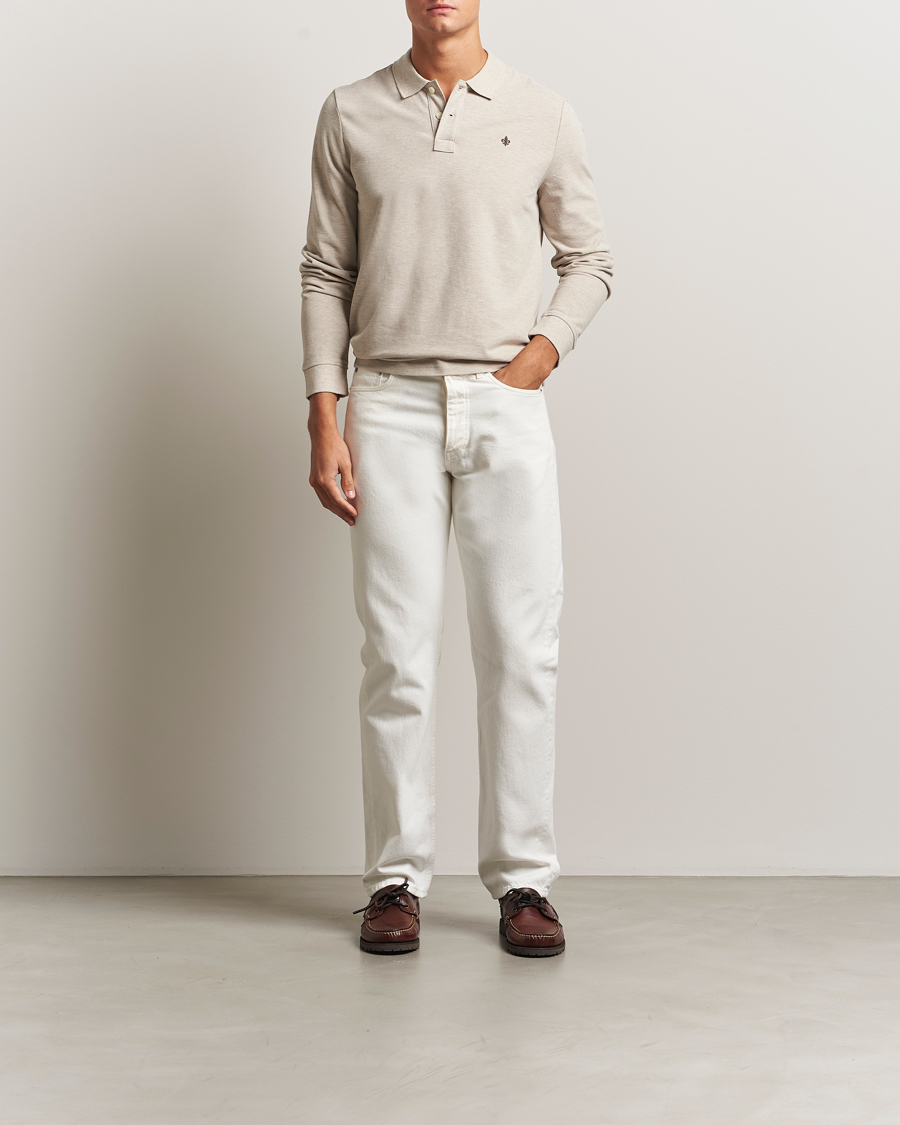 Homme | Pulls Et Tricots | Morris | Camden Long Sleeve Polo Shirt Khaki
