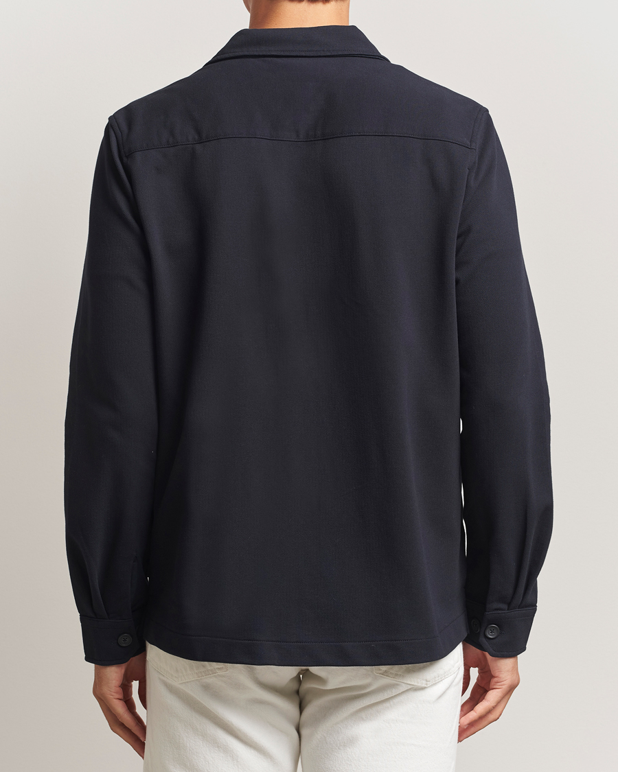 Homme | Chemises | Morris | Andrew Jersey Overshirt Old Blue
