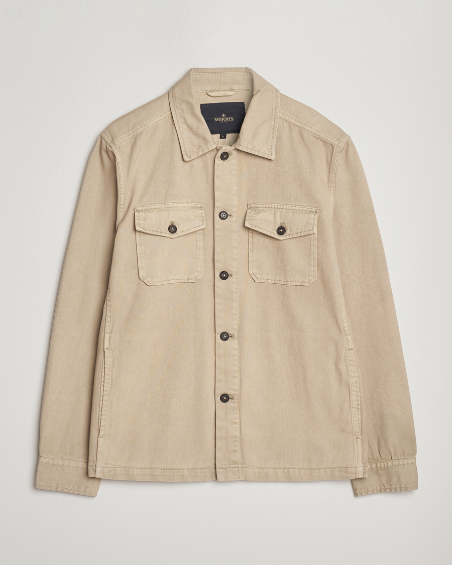 Homme | Chemises | Morris | Alain Twill Shirt Jacket Khaki