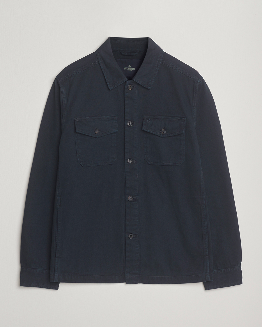 Homme | Chemises | Morris | Alain Twill Shirt Jacket Old Blue