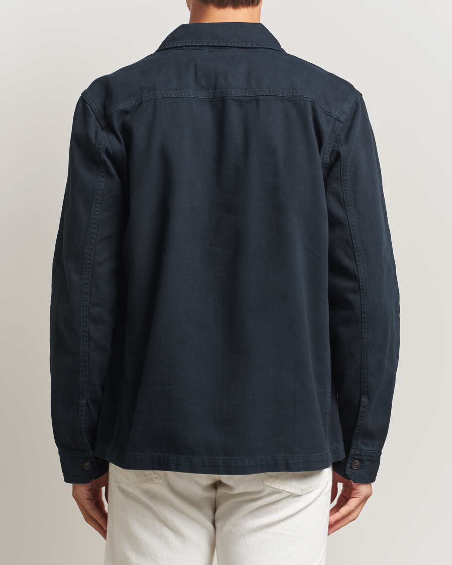 Homme | Chemises | Morris | Alain Twill Shirt Jacket Old Blue